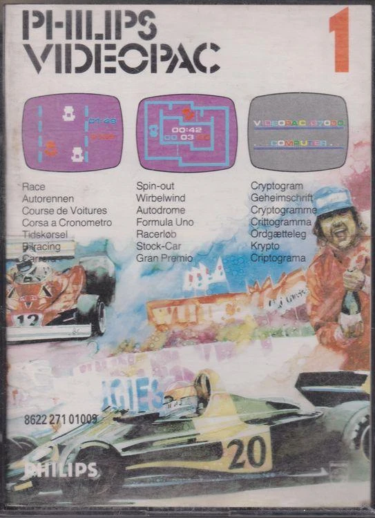 1. Race & Spin-out & Cryptogram box art