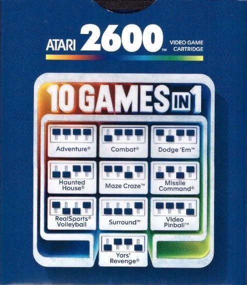 10 Games in 1 Cartridge box art