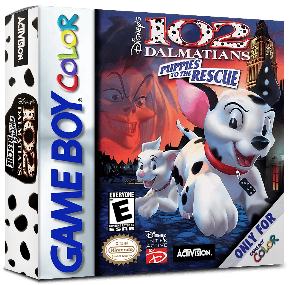 102 Dalmatians Puppies to the Rescue box art
