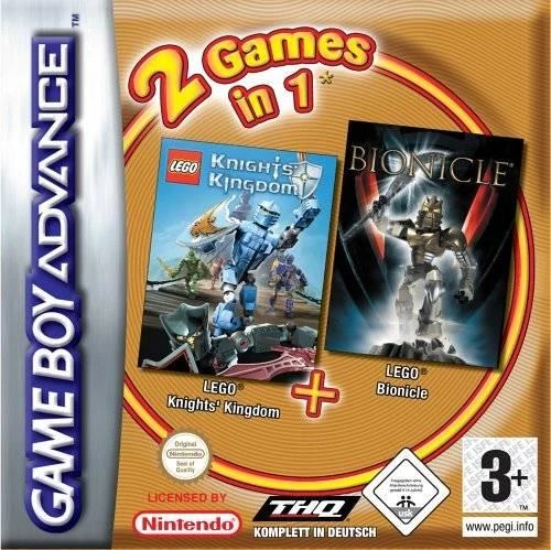 2 Games In 1: LEGO Knights' Kingdom & Bionicle box art