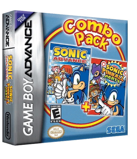 2 Games in 1: Sonic Advance + Sonic Pinball Party box art