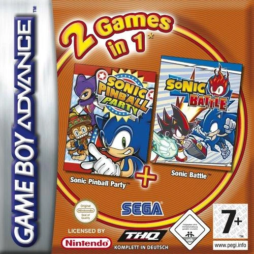 2 Games in 1: Sonic Battle & Sonic Pinball box art
