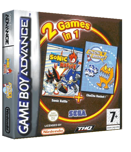 2 Games In 1: Sonic Battle + ChuChu Rocket box art