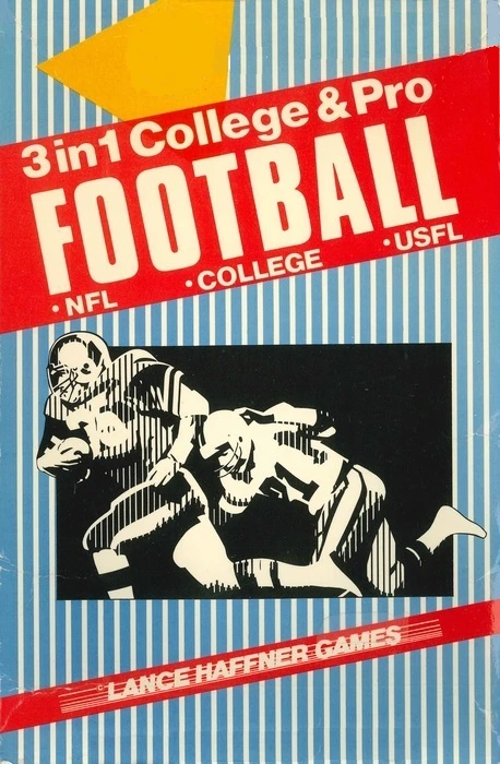 3 in 1 College & Pro Football box art