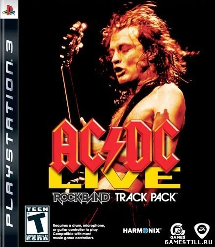 AC/DC Live Rock Band Track Pack box art