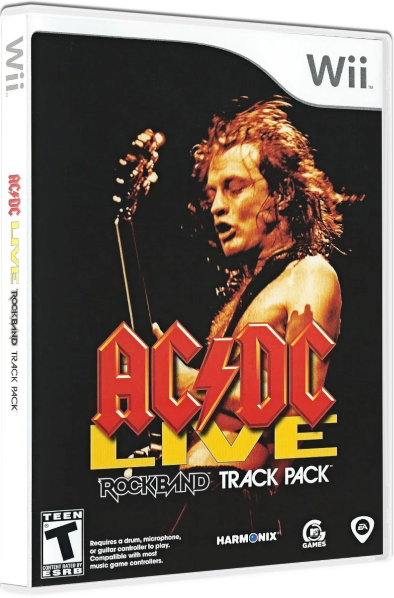 AC/DC Live Rock Band Track Pack box art