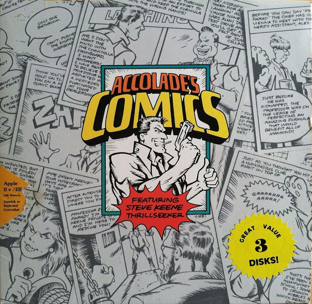 Accolade's Comics box art