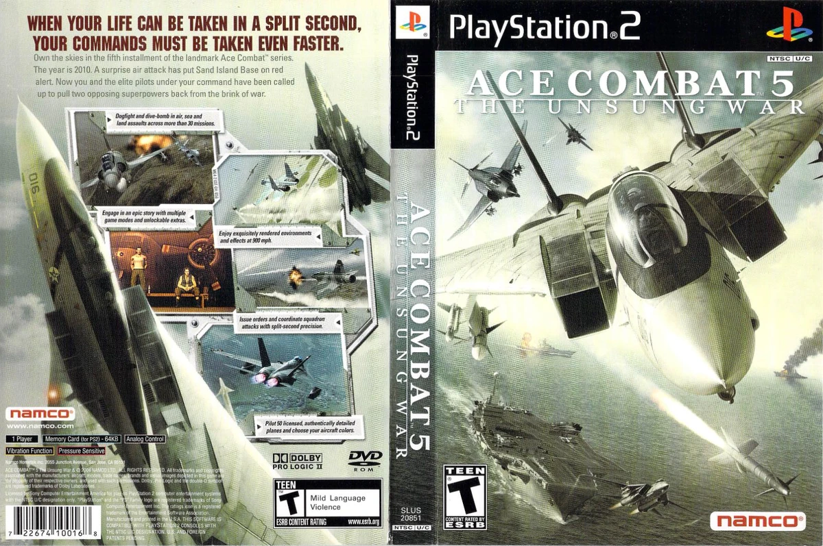 Ace Combat 5 Unsung War box art