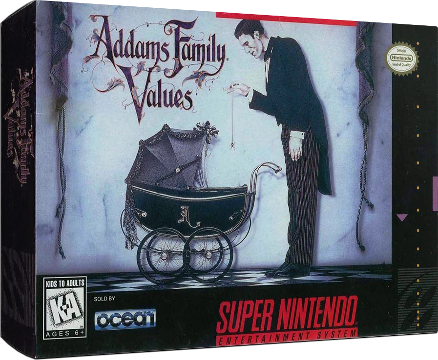Addams Family Values box art