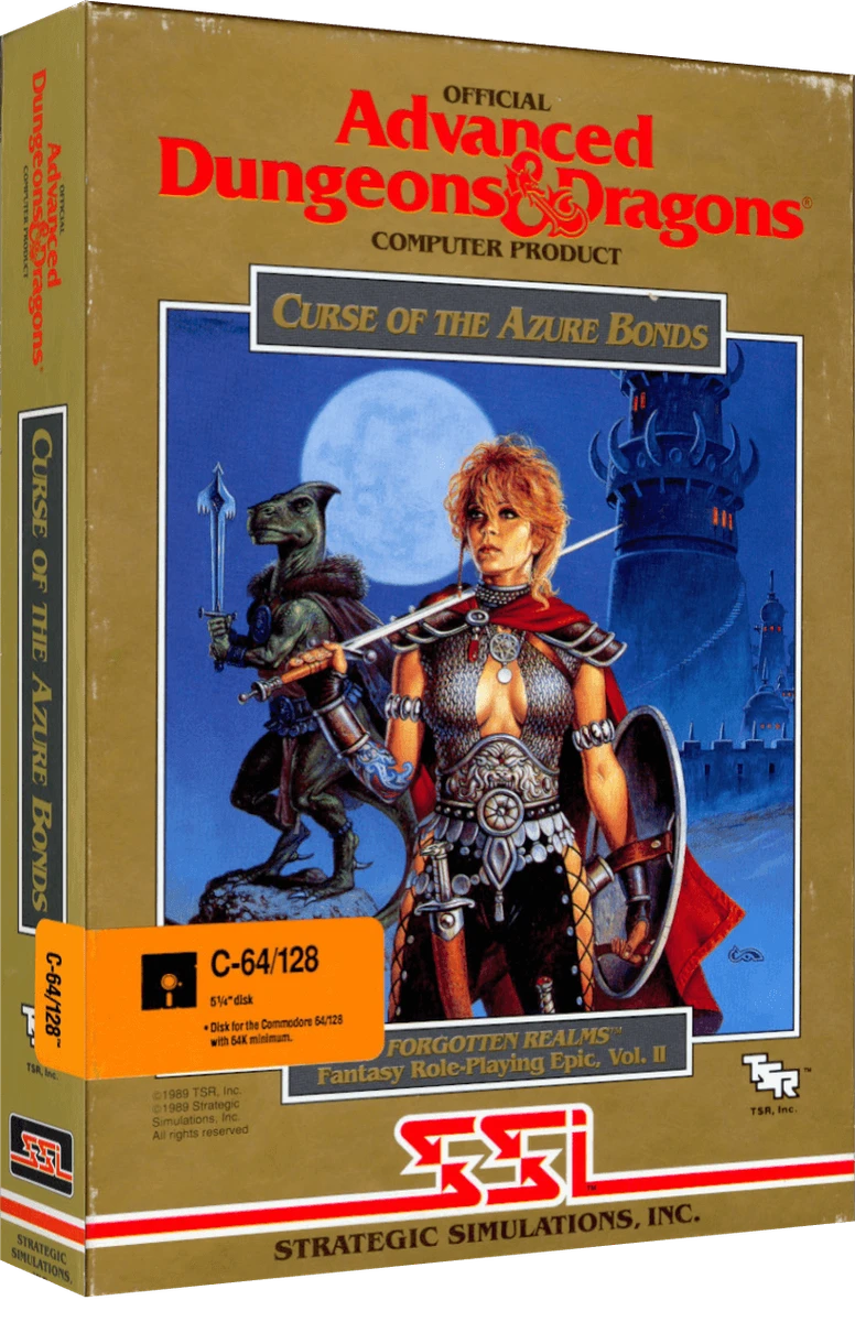 Advanced Dungeons & Dragons Curse of the Azure Bonds box art