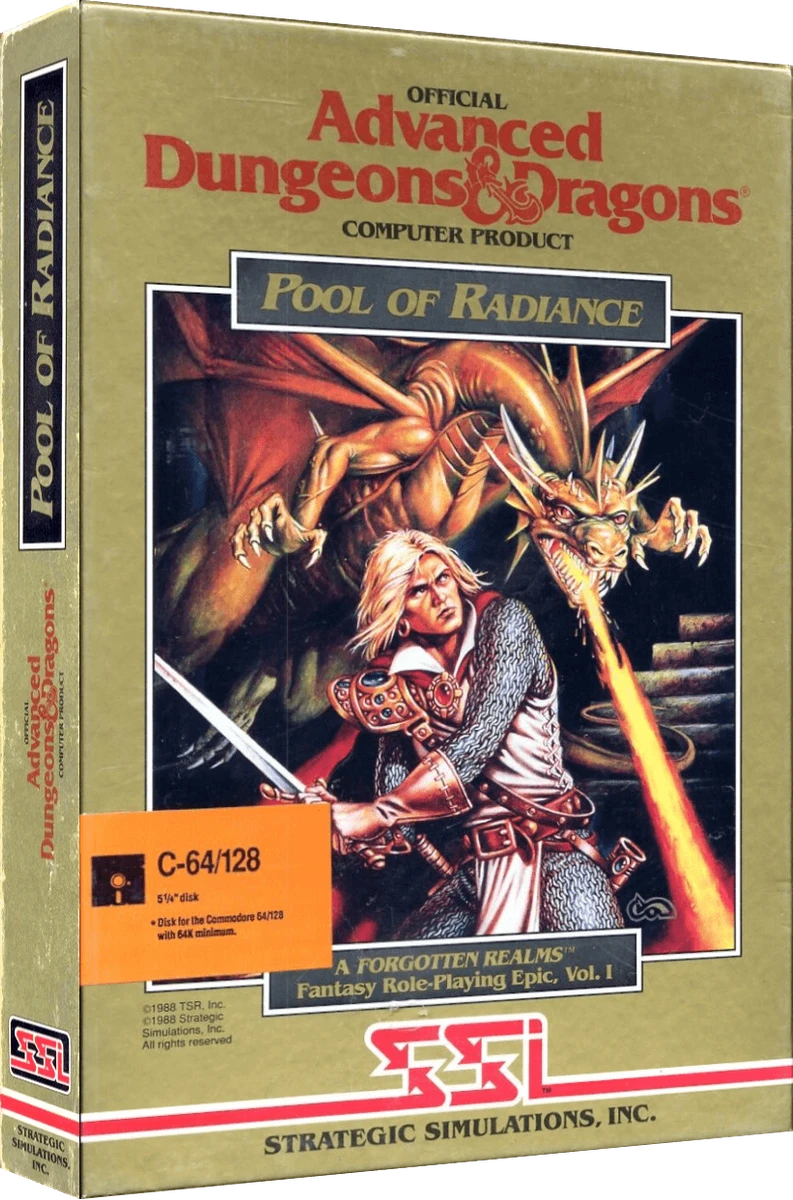 Advanced Dungeons & Dragons Pool of Radiance box art