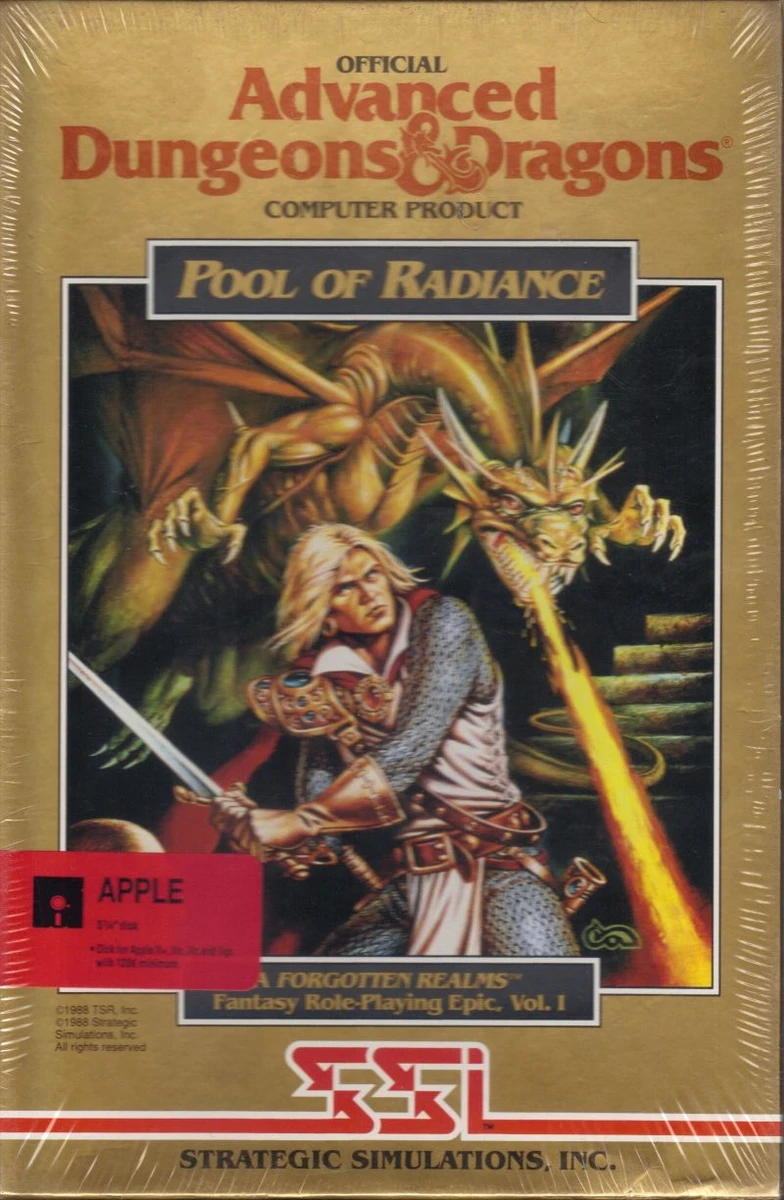 Advanced Dungeons & Dragons Pool Of Radiance box art