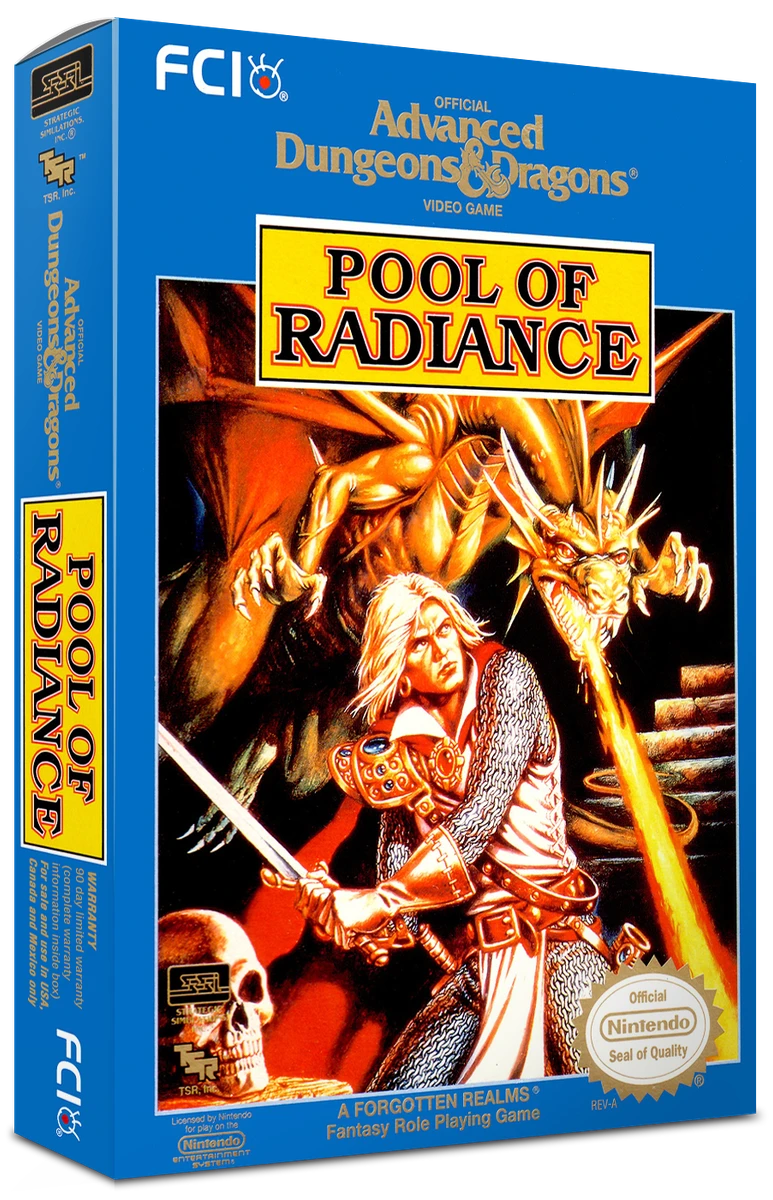 Advanced Dungeons & Dragons Pool of Radiance box art