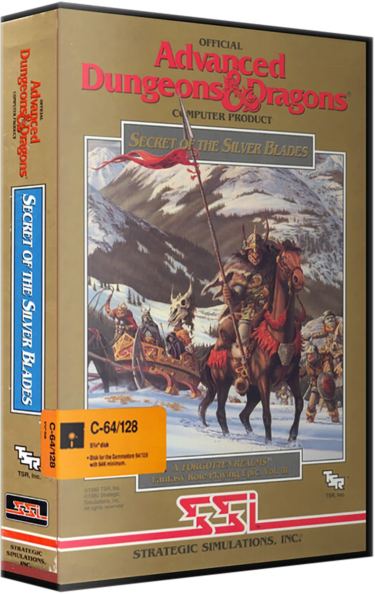 Advanced Dungeons & Dragons: Secret Of The Silver Blades box art
