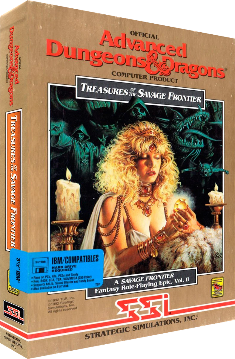 Advanced Dungeons & Dragons: Treasures Of The Savage Frontier box art