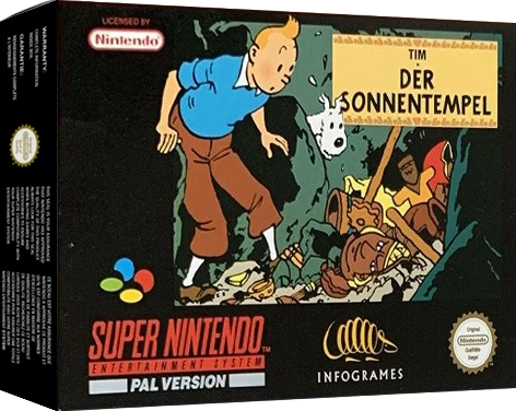 Adventures of Tintin: Prisoners of the Sun box art