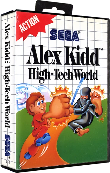 Alex Kidd in High Tech World box art