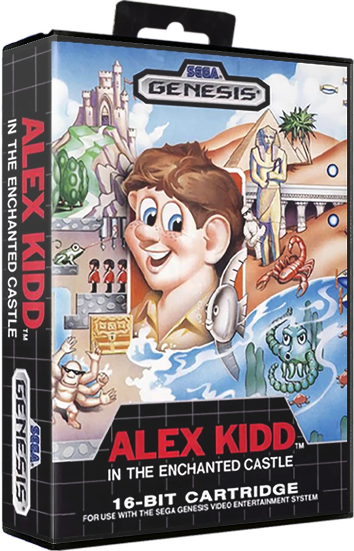 Alex Kidd in the Enchanted Castle box art