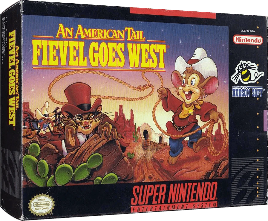 An American Tail Fievel Goes West box art