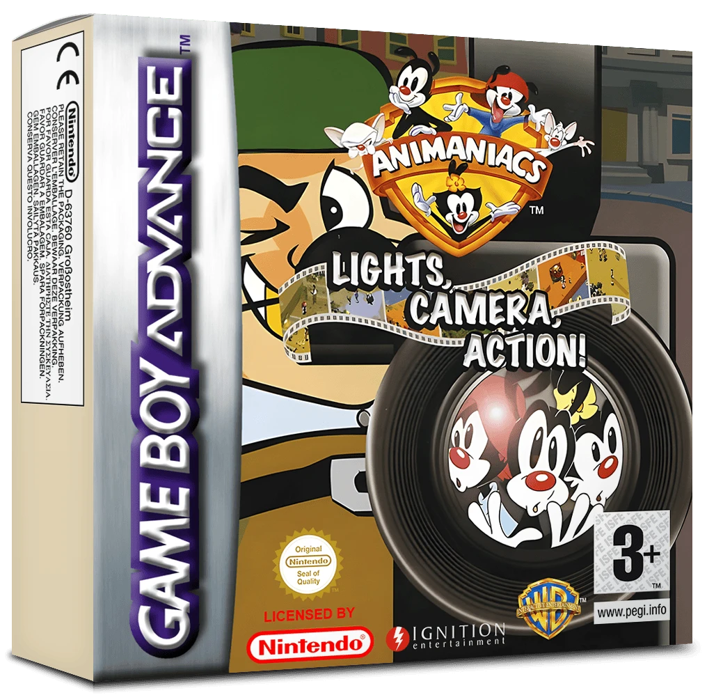 Animaniacs: Lights Camera Action box art