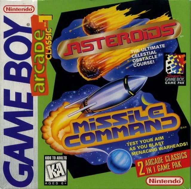 Arcade Classic: Asteroids and Missile Command box art