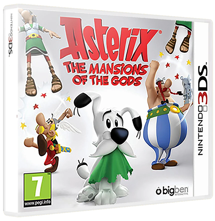Asterix The Mansions of the Gods box art