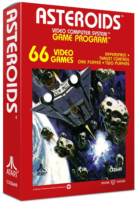Asteroids box art