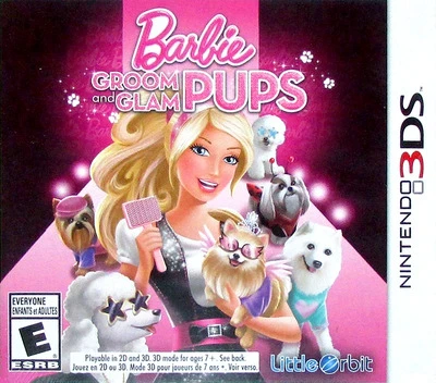 Barbie Groom and Glam Pups box art