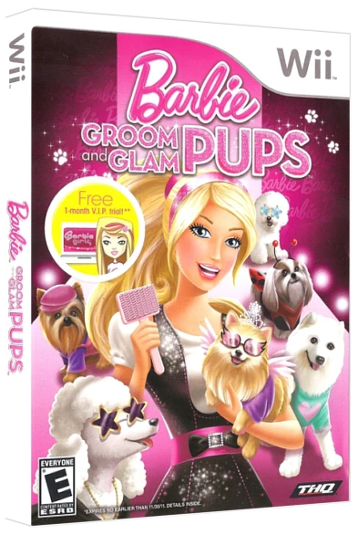 Barbie: Groom and Glam Pups box art
