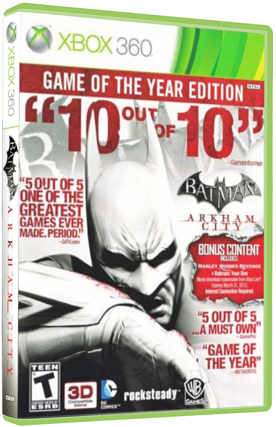 Batman Arkham City [Game of the Year Edition] box art