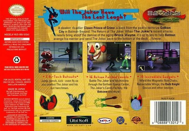 Batman Beyond box art