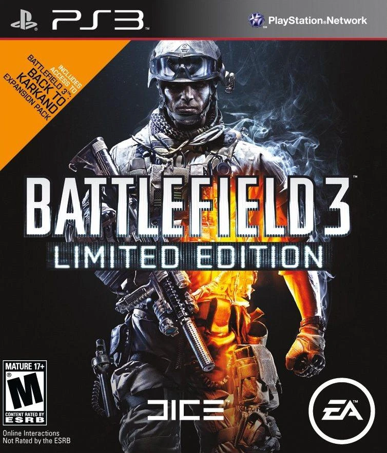 Battlefield 3 Limited Edition 3D box (NA)