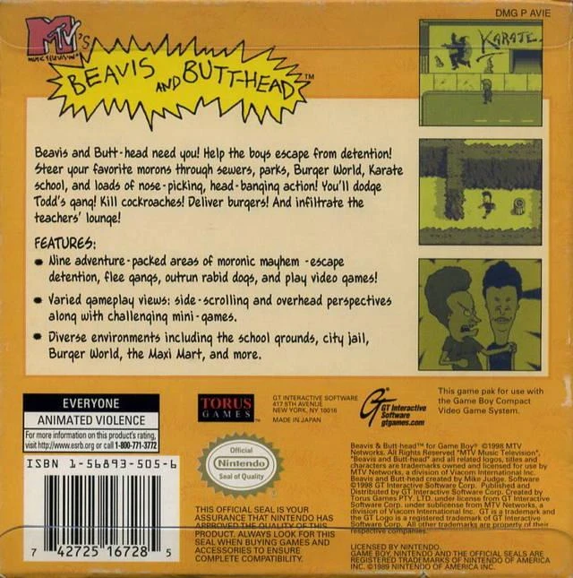 Beavis and Butthead box art