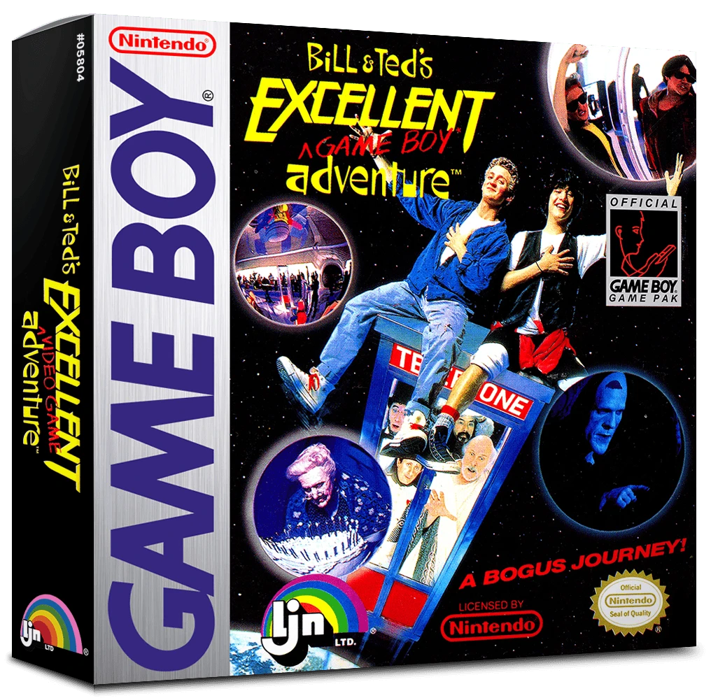Bill & Ted's Excellent Game Boy Adventure: A Bogus Journey box art