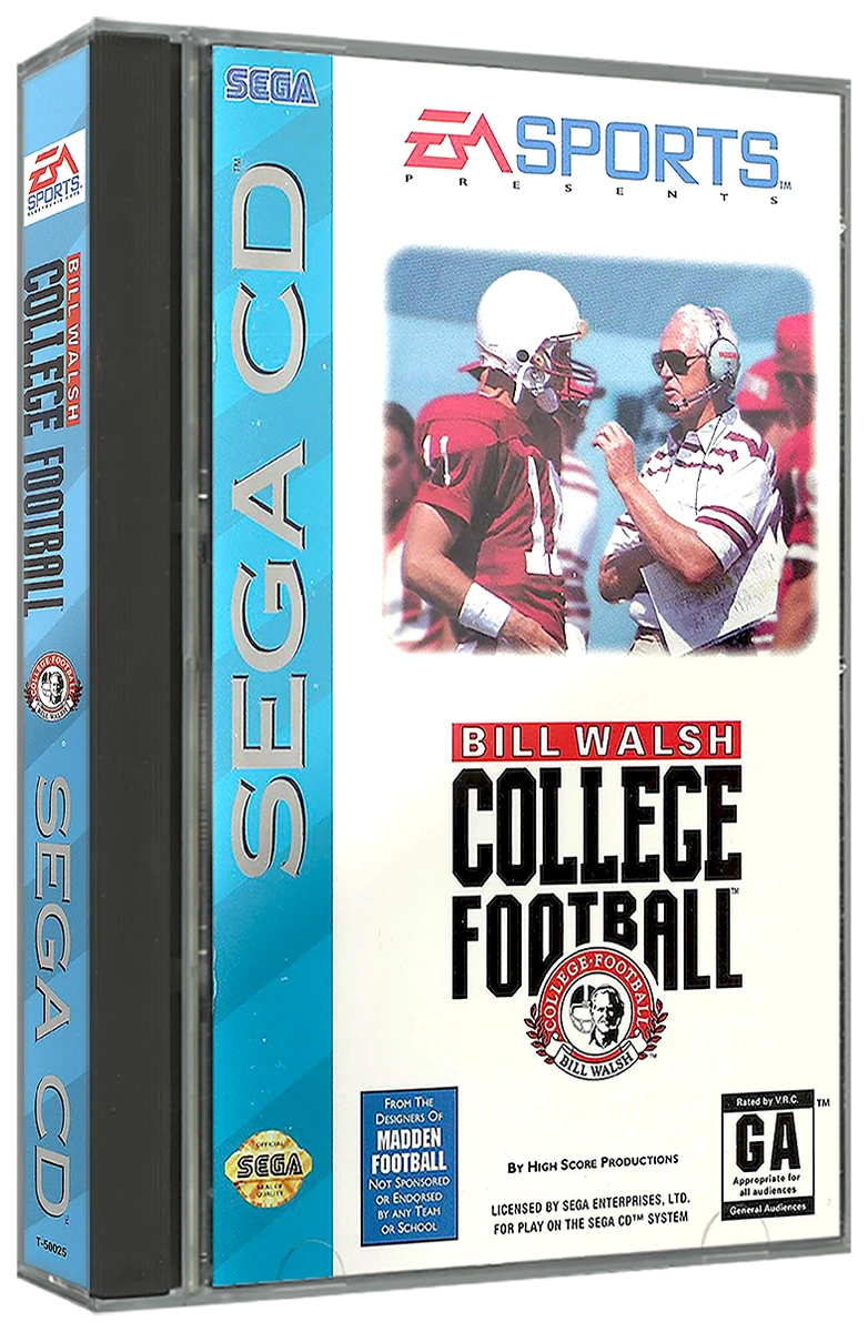 Bill Walsh College Football box art