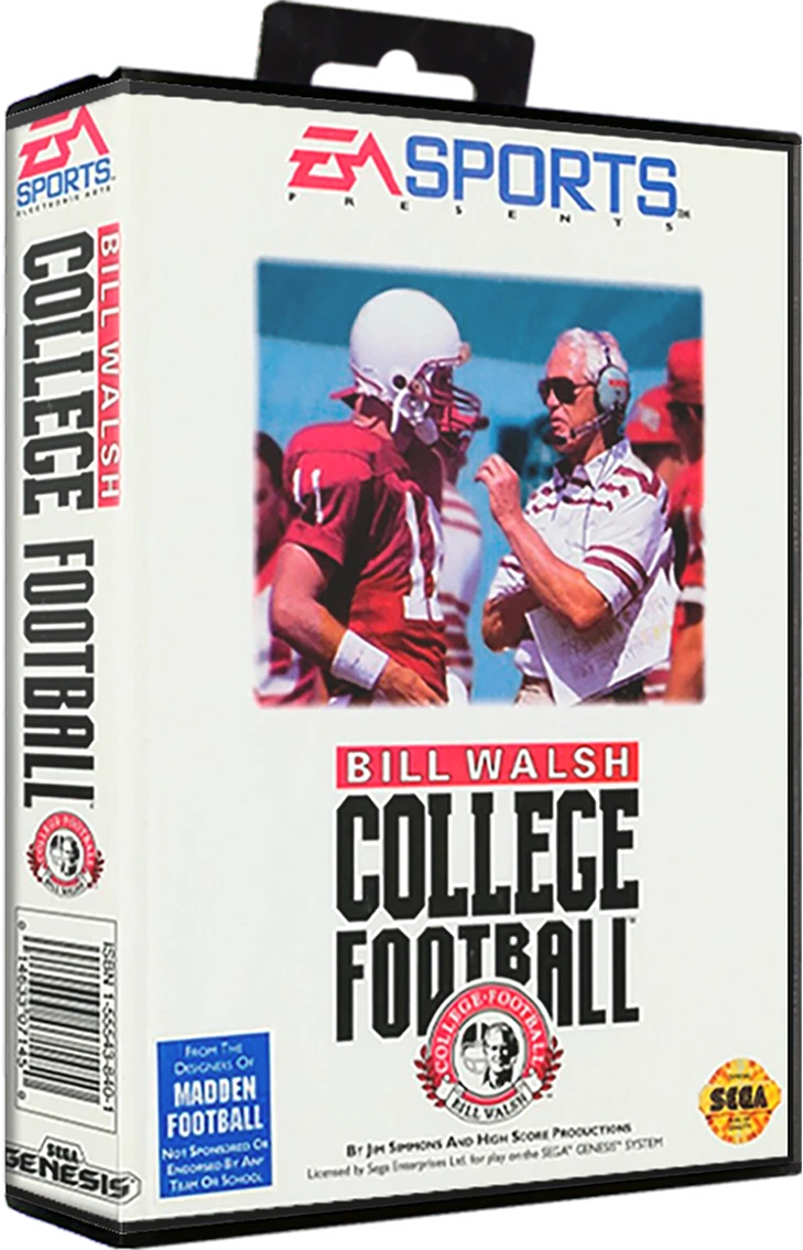 Bill Walsh College Football box art
