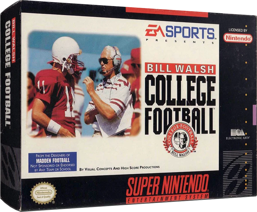 Bill Walsh College Football box art