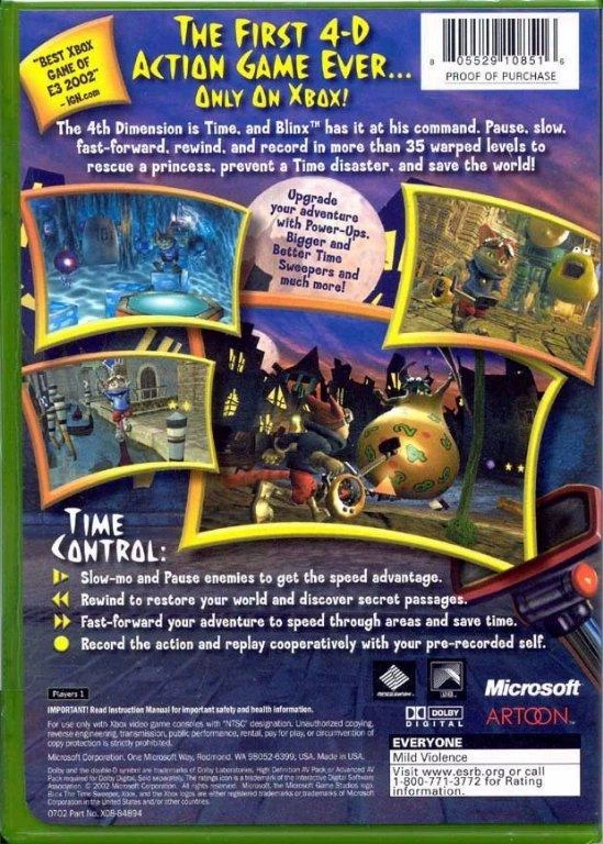 Blinx Time Sweeper box art