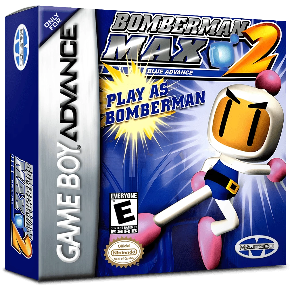 Bomberman Max 2: Blue Advance box art