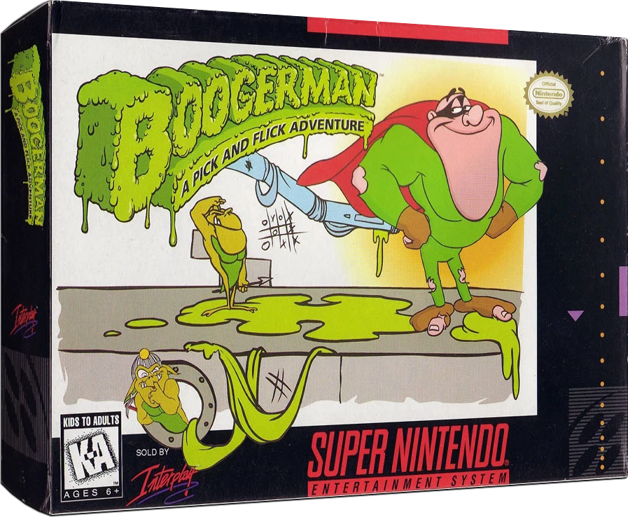 Boogerman A Pick and Flick Adventure box art