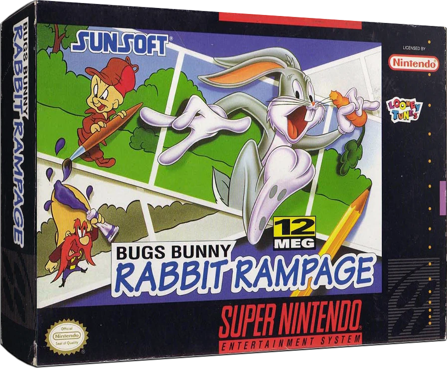Bugs Bunny Rabbit Rampage box art