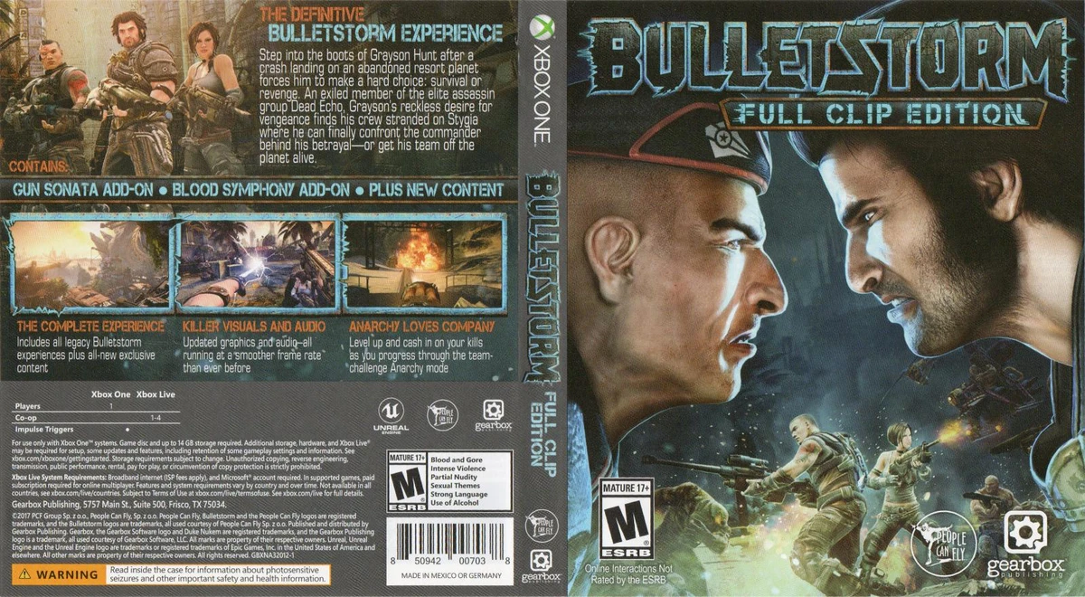 Bulletstorm: Full Clip Edition box art