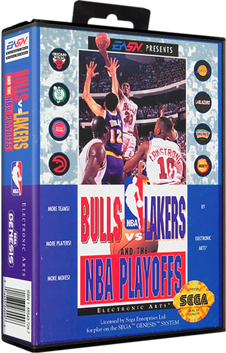 Bulls vs Lakers and the NBA Playoffs box art