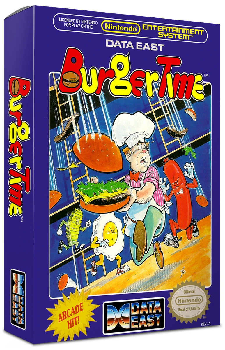 BurgerTime [5 Screw] box art