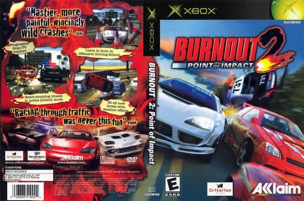 Burnout 2 Point of Impact box art