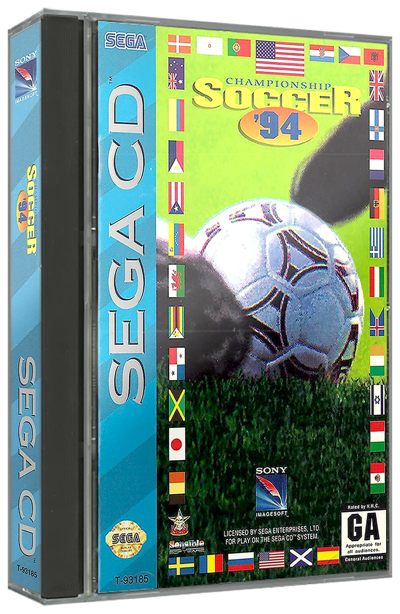 Championship Soccer '94 box art