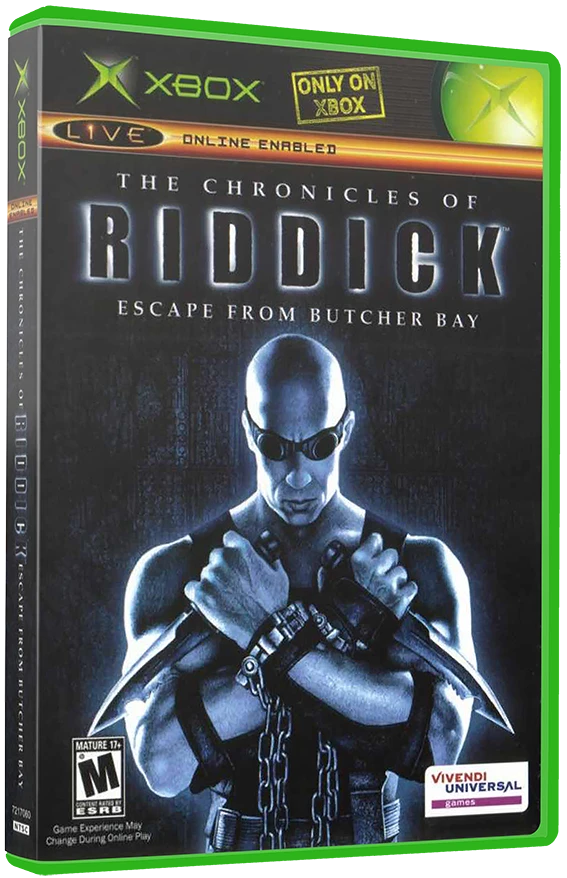 Chronicles of Riddick: Escape from Butcher Bay box art