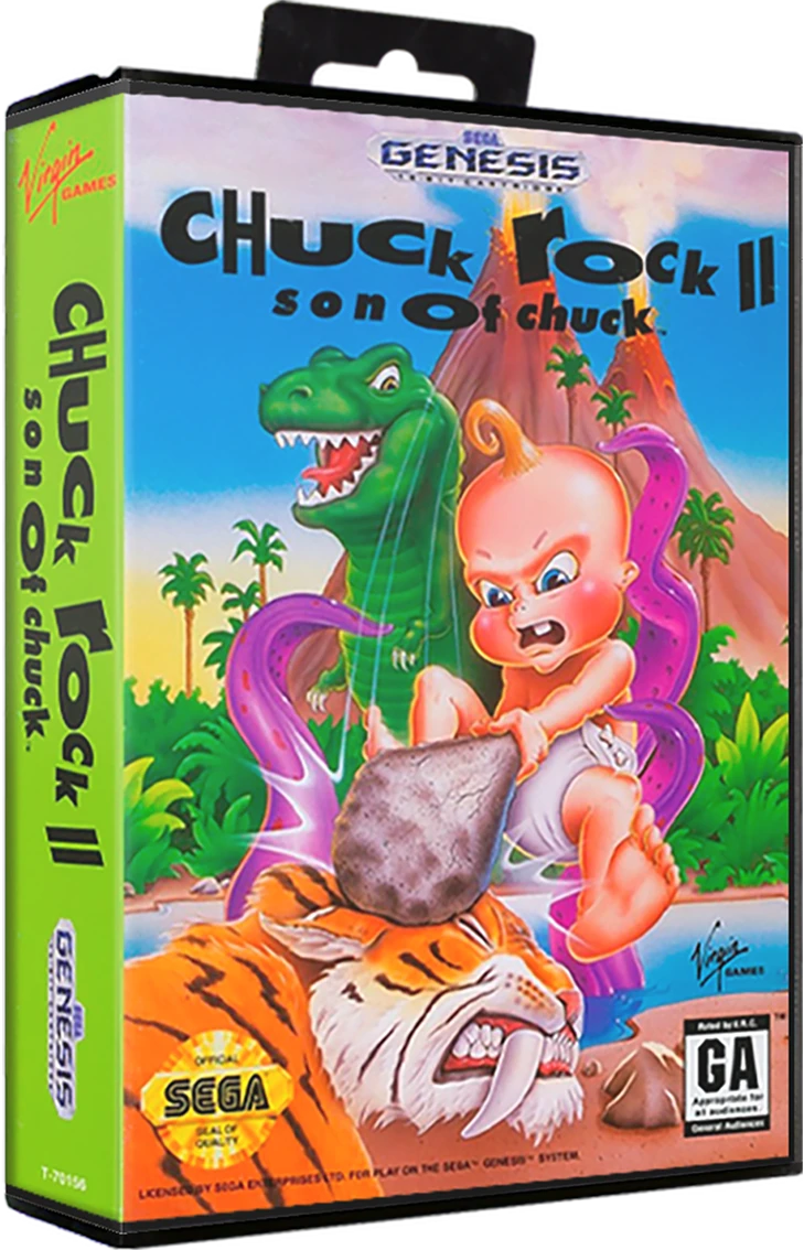 Chuck Rock II Son of Chuck box art