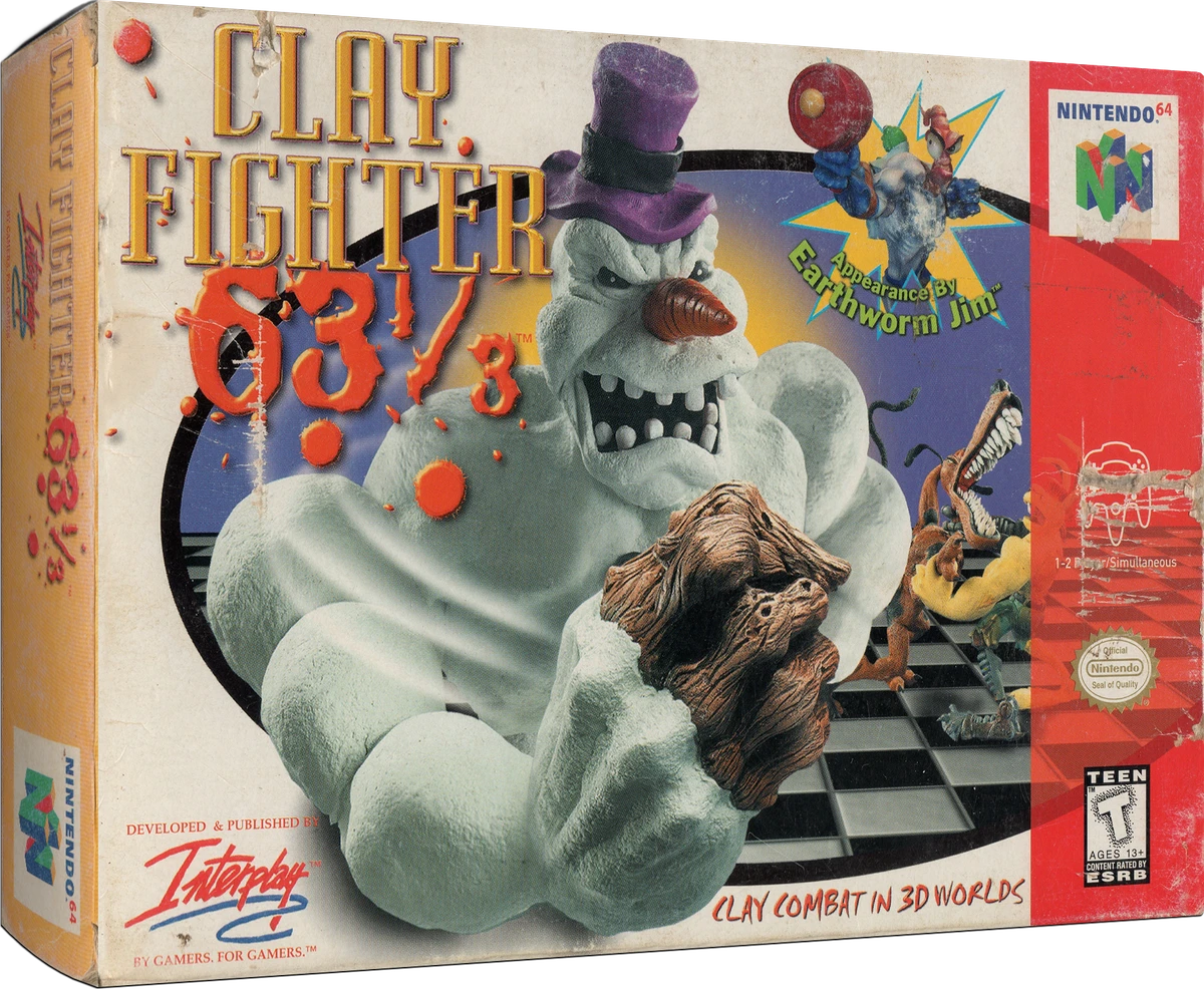 Clay Fighter 63 1/3 box art