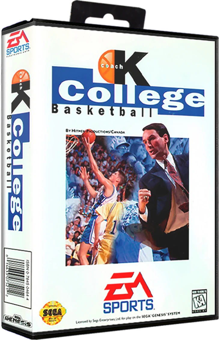 Coach K College Basketball box art